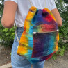 Plecak worek z konopii Tie-dye