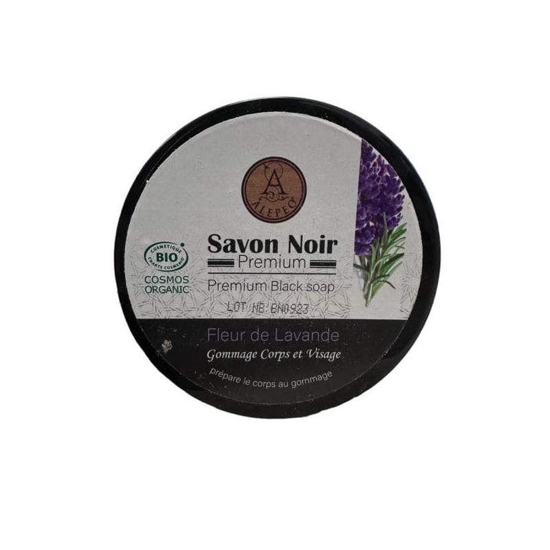 Czarne Mydło Aleppo lawendowe BIO | Savon Noir Cosmos Organic