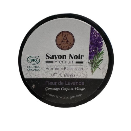 Czarne Mydło Aleppo lawendowe BIO | Savon Noir Cosmos Organic