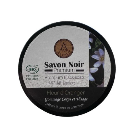 Czarne Mydło Aleppo Neroli BIO Kwiat Pomarańczy |Savon Noir Cosmos Organic 250g