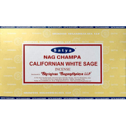 Indyjskie Kadzidełka SATYA Nag Champa Kalifornijska Biała Szałwia White Sage 15g