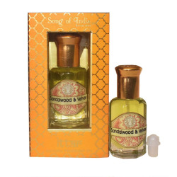 Olejek perfumowany roll-on - Sandalwood i Vetiver Ittar 10 ml. Luxurious Veda - Song of India